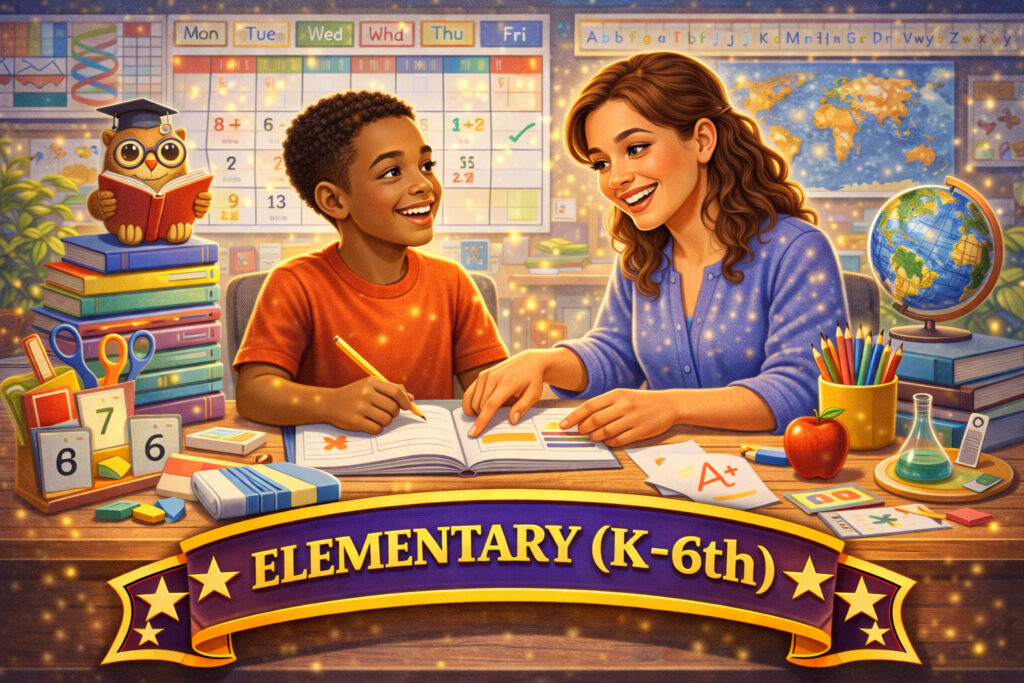 elementary k-6th tutoring